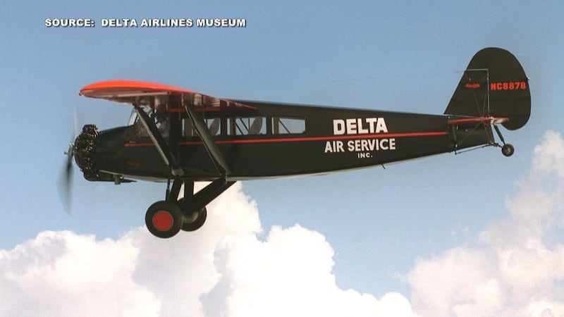 The historic first passenger flight for Delta Airlines landed in Jackson in 1929.