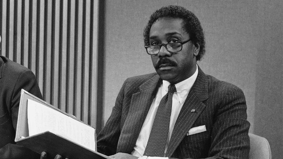 Demond Wilson participates in a CBS "Face the Nation" discussion on school prayer on May 5,...