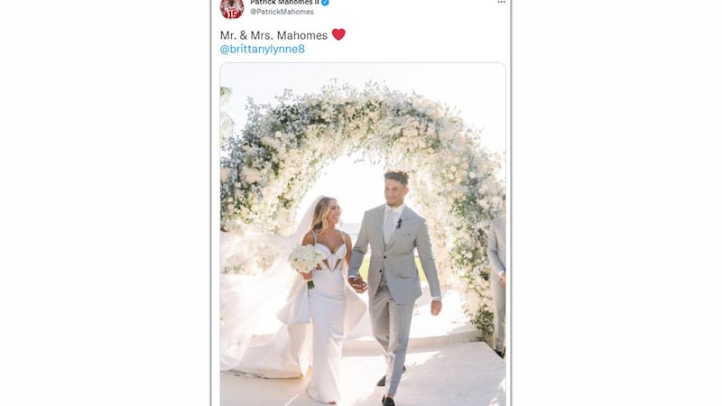 brittany mahomes wedding dress Brittany Matthews with Daughter Sterling