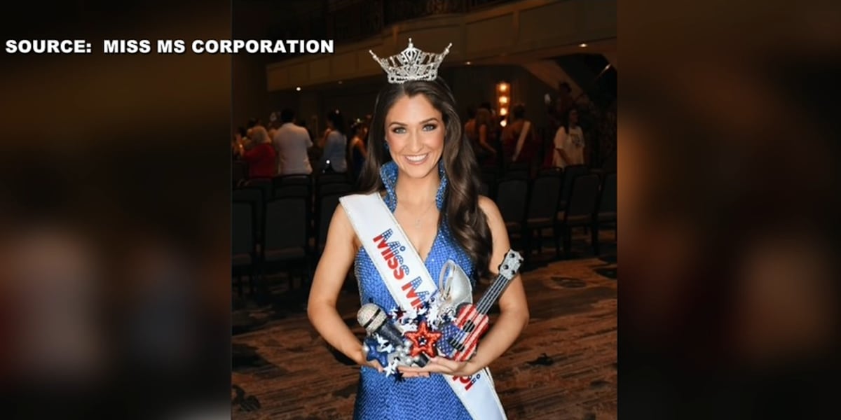 Miss Mississippi showcases shoes indoors after parade cancelled for extreme heat