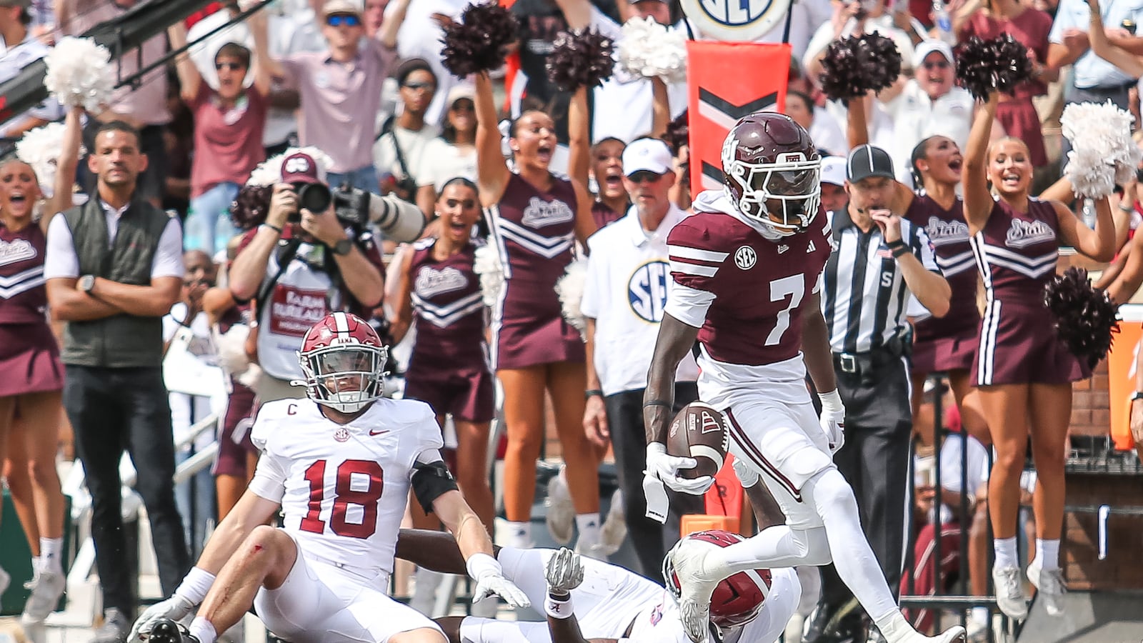 Jamest Rusell Keelon Russell accounts for 4 TDs as No. 7 Alabama routs No. 16 ...