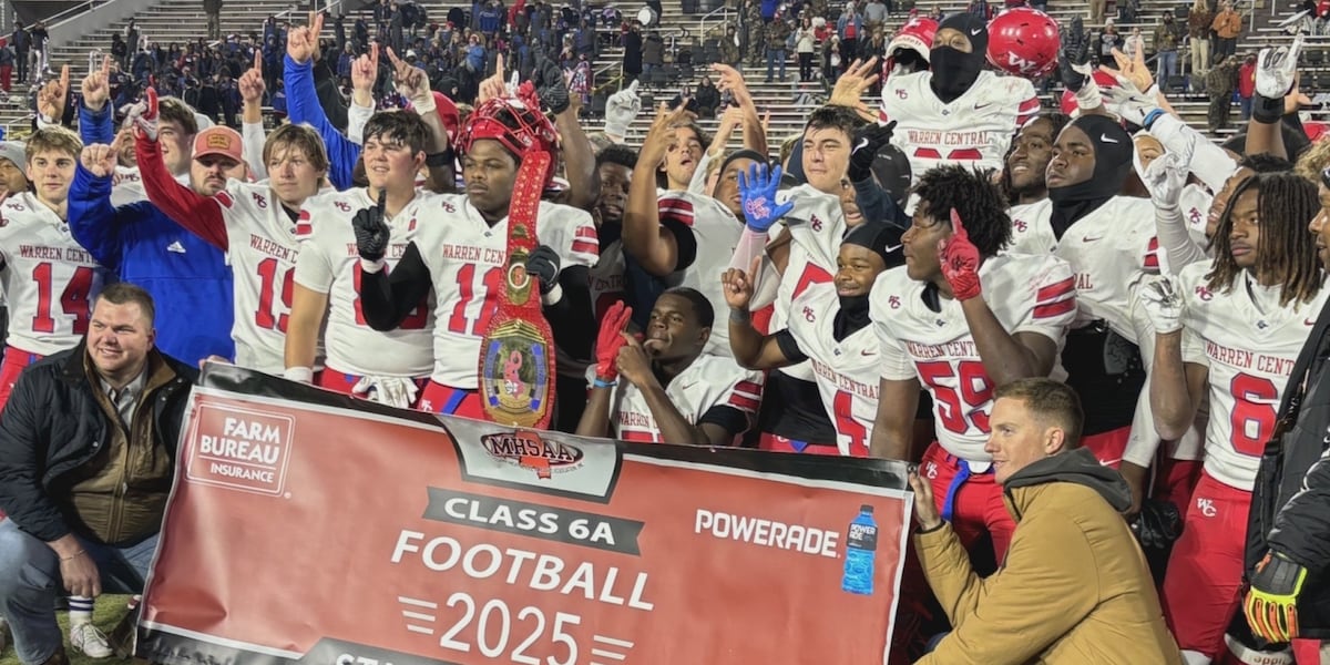 Image for Warren Central explodes in the second half to defeat Hattiesburg in the 6A State Title