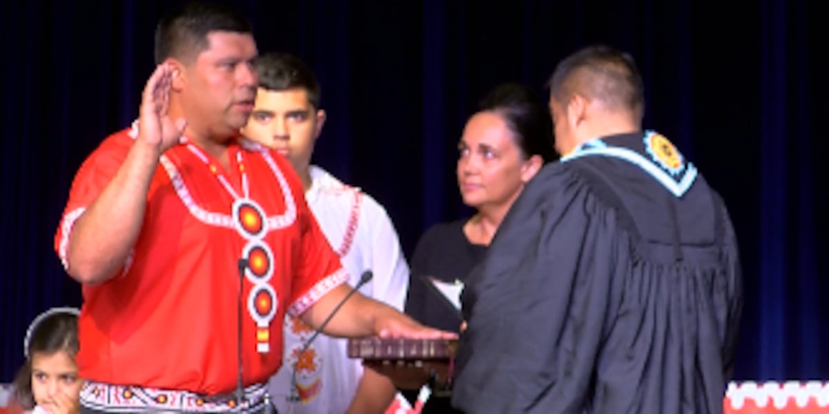 Cyrus Ben takes oath to become youngest Choctaw Tribal Chief in history