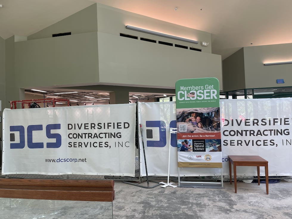 The location of the renovated, modernized gift shop behind fences at the Mississippi Museum of...