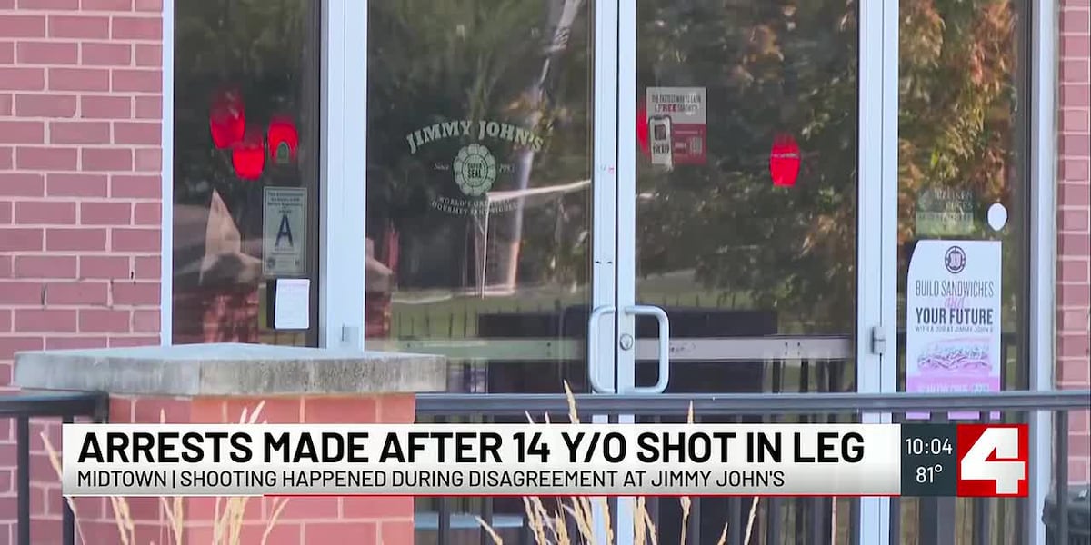 Police: Disagreement leads to a 14-year-old girl being shot in the leg, 2 men arrested